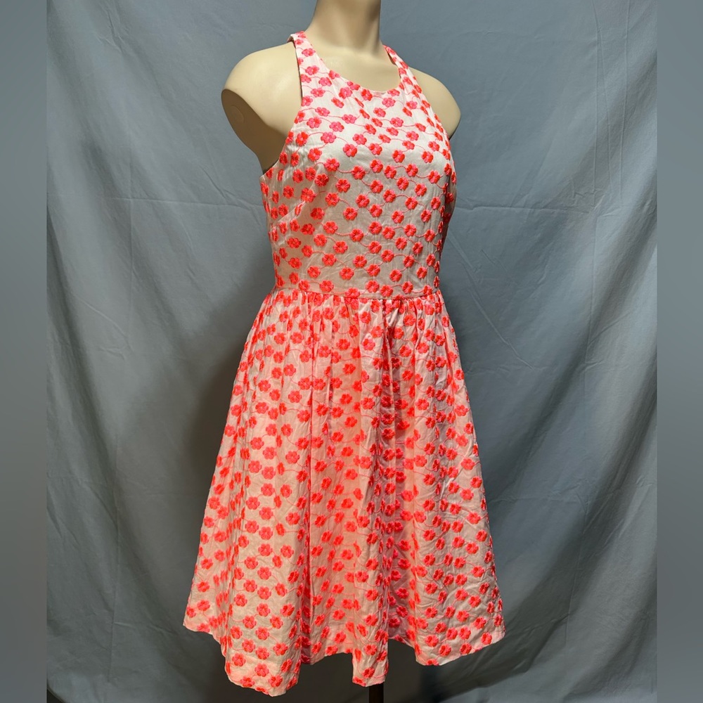 J. Crew Neon Embroidered Dress size 2